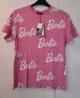 New Barbie Pink Logo T-Shirt by Bershka Size UK S / USA /EUR S Ladies 