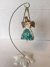Hallmark Keepsake Ornament Barbie Angel Of Joy 2000 Mattel Gold Cord Swing EUC A