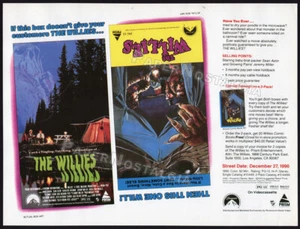 THE WILLIES__Orig. 1990 Trade print AD / ADVERTISEMENT__Sean Astin__James Karen - Imagen 1 de 1