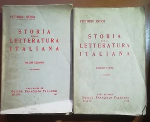 Storia della letteratura italiana Vol.2-3 - V.Rossi - Vallardi - 1943- M - Picture 1 of 1