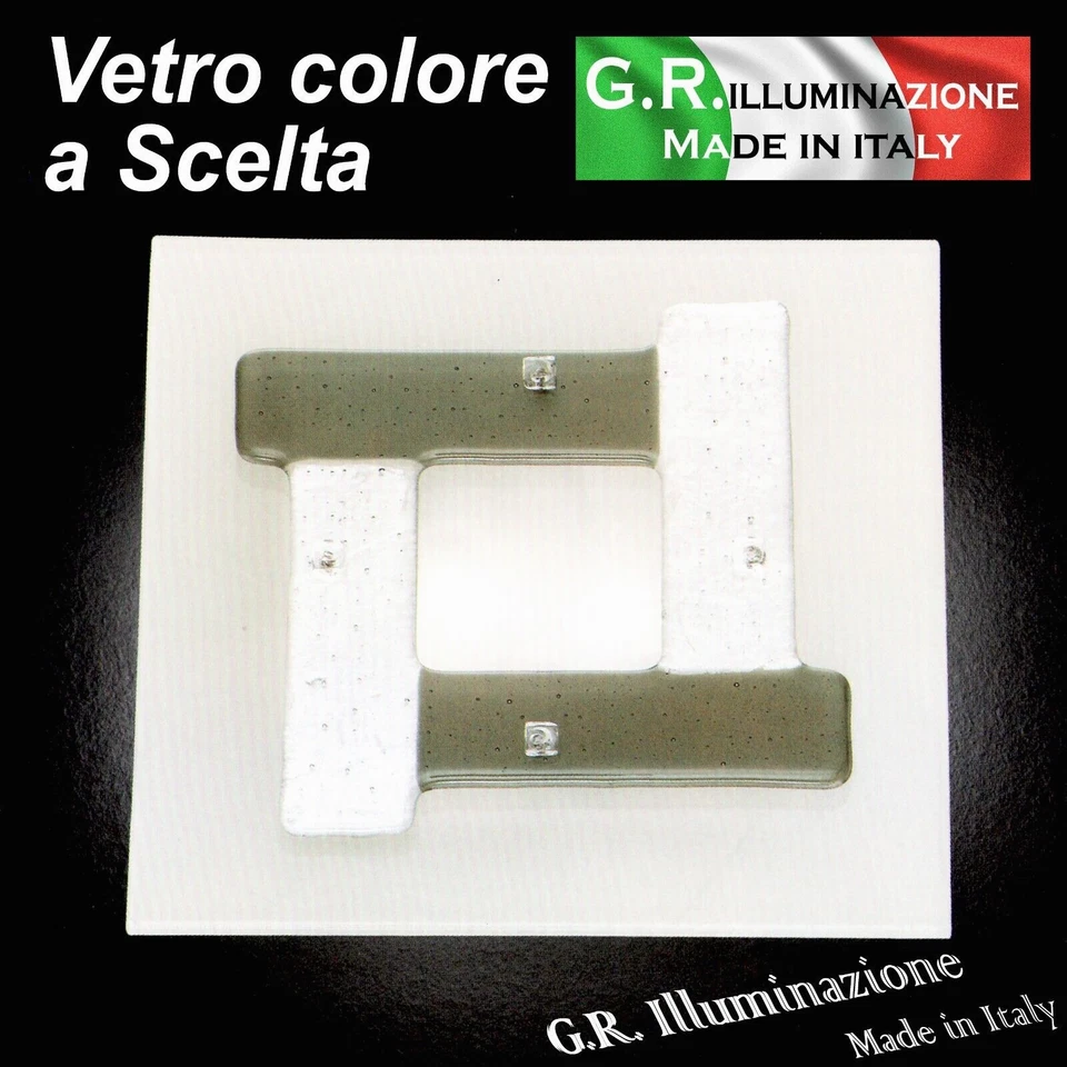 PLAFONIERA MODERNA A LED 4 LUCI Ø48 LAMPADA DA SOFFITTO IN VETRO SATINATO Laguna - Immagine 1 di 4