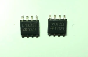 L4931CD33 L4931C33 Voltage regulator 3,3V Genuine STMicro part tested x 2 pcs - Foto 1 di 1