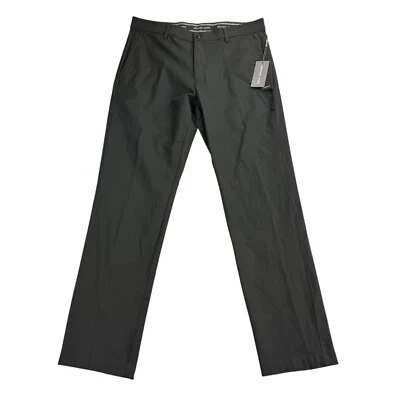 Pantalones de rendimiento Michael Kors para hombre calce clásico importante elásticos oliva oscuro 33x30 Foto 1 de 4