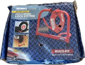 Brinks Anti-Theft Wheel Lock System Multi-Fit Trailer ATV Or Motorcycle 13-16" - Imagen 1 de 1