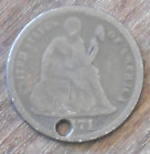  1871-P SILVER SEATED LIBERTY DIME. LOW MINTAGE SHIPS FREE