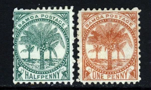 SAMOA 1899 The New Colours Set SG 88 & SG 89 MINT - Picture 1 of 2