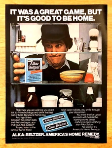ALKA-SELTZER EFFERVESCENT TABLETS—PLOP PLOP FIZZ FIZZ—VINTAGE 1981 MAGAZINE AD - Picture 1 of 1