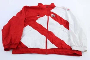 Chaqueta Adidas Años 90 Bordado Logo Universidad de Nebraska Cremallera - Imagen 1 de 5