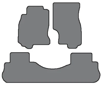 2003-2008英菲尼迪FX35和FX45 3件定制适合地毯脚垫-黑色 — 第 1/4 张图片