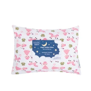 Toddler Pillow with Adorable Pillowcase – Soft, Natural & Hypoallergenic – 13x18 - Picture 1 of 7