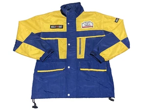 Chaqueta de nailon Ralliart Mitsubishi Motors talla única amarillo azul vintage WRC Rally - Imagen 1 de 22