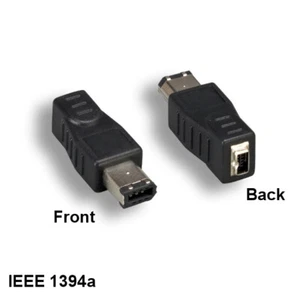 Kentek IEEE-1394a Firewire 6Pin Male to 4Pin Female Connector for PC MAC iLINK - Picture 1 of 1