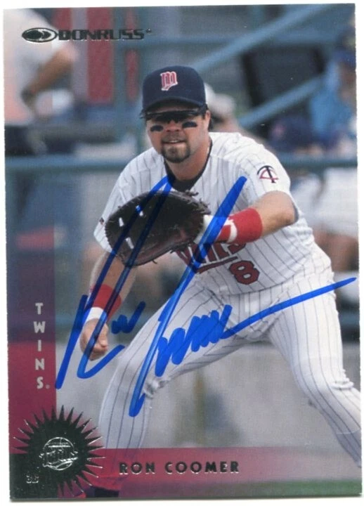 RON COOMER Minnesota Twins signed 1997 Donruss card #283 NMNT COA - Image 1 of 1