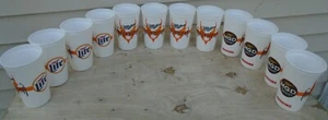 12 new Miller Lite MGD Draft Halloween Bat Cup Beer Set Collector LOT 12pk - Picture 1 of 5