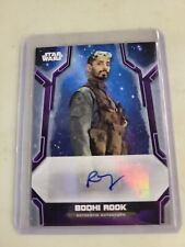 Star Wars Topps 2020 Holocron Riz Ahmed as Bodhi Rook Auto Autograph #/d 6/10