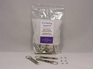 10 3-Hole Triangle D-Ring Picture Mirror Hangers - Frame Hooks #4 1/2 100 Screws - Picture 1 of 3