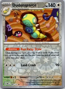 Dudunsparce 080/131 - Prismatic Evolutions Reverse Holo| Mix&Match - Imagen 1 de 2