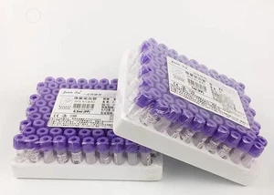 0,5 ml 1 ml Micro recolección de sangre EDTA-K3 tubo anticoagulante tubo de ensayo mascota - Imagen 1 de 6