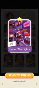 MONOGO 1STAR STICKER WITH THE NAME OF UNDER THE LIGHTS WITH🔥SUPERFAST SENDING🔥 - Picture 1 of 1