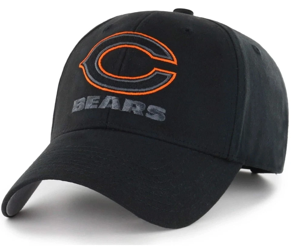 SOMBRERO CHICAGO BEARS NEGRO MVP AUTÉNTICO LOGOTIPO DEL EQUIPO DE FÚTBOL AMERICANO DE LA NFL GORRA AUTÉNTICA NUEVO Foto 1 de 3