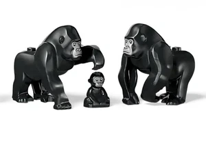 Lego 2 City Jungle Explorer Gorilla Animal And 1 Baby Gorilla / Ape - Picture 1 of 1