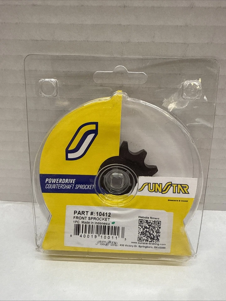 Sunstar 10412 前链轮 12T-420 川崎/铃木/雅马哈 — 第 1/2 张图片