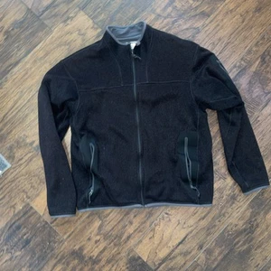 Chaqueta Arcteryx Para Hombre Grande Negra Senderismo Cremallera Completa Polar Suéter - Imagen 1 de 10