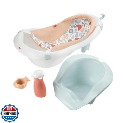 Bañera Fisher-Price™ para bebé a niño pequeño 4 en 1 con cabestrillo y asiento extraíble Foto 1 de 4