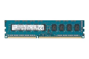 RAM Dell 4GB 2Rx8 PC3L-12800E DDR3 UDIMM ECC HMT351U7EFR8A-PB - Bild 1 von 1