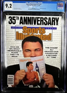 CGC 9.2 15/11/89 EDICOLA Muhammad Ali 35° Anniversario Sport Illustrato - Foto 1 di 2