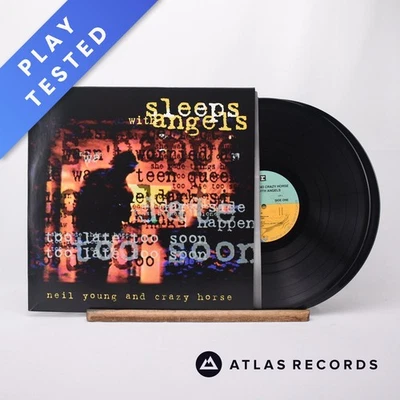 Neil Young Sleeps With Angels Double LP Album Vinyl Record - EX/EX - Image 1 of 4