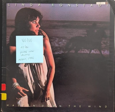 Linda Ronstadt Hasten Down The Wind Vinyl Record VG/VG K53045 1976 - Image 1 of 2