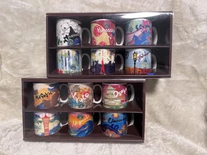 Starbucks Collectible Demitasse Mug Tasse 12er Set Japan East West Tokyo Osaka - Bild 1 von 2
