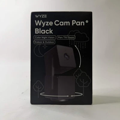 New Wyze Cam Pan Home Security Camera Black WYZECPAN3 - Image 1 of 4