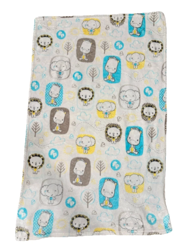 Fisher Price Costco Bebé Lovey Jirafa Elefante León Gris Amarillo Aqua Nubes Foto 1 de 4