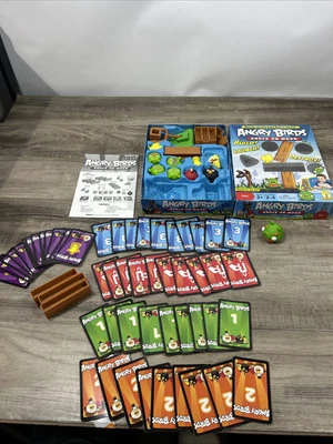 Angry Birds  Wood Ice Space Card Game Replacement Parts Pieces Blocks Cards - Image 1 of 4