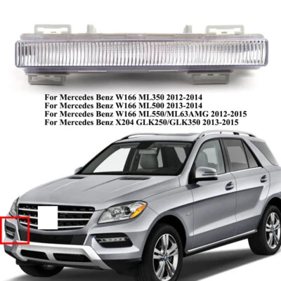 Right LED Fog Lamp DRL Daytime Driving Light For Mercedes Benz W166 ML350 ML550 - Изображение 1 из 4