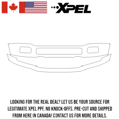 Bumper XPEL PPF Protective Automotive Film for Ford F-150 XLT 18-20 - Image 1 of 3