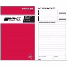 1 x Impact Delivery Docket Book Carbonless 203x127 Duplicate SB324