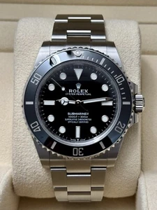 Rolex Submariner 124060 No Date On Oyster w/Black Bezel Full Set Under Warranty - Picture 1 of 16