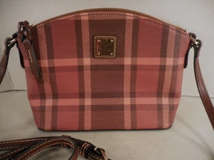 Borsa a tracolla Suki Dooney & Bourke Graham rivestita a quadri (USATA 1X)* - Foto 1 di 14