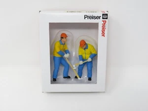 Preiser G 44913 Leñadores Trabajadores Escena Bosque Cuello Azul Personas Conjunto de Figuras - Imagen 1 de 6