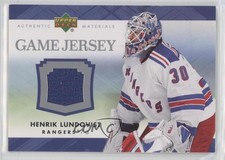 2007-08 Upper Deck Game Jersey Series 1 Henrik Lundqvist #J-HL HOF