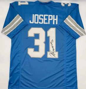 Von Kerby Joseph signiertes individuelles Detroit Lions Football Trikot blau JSA CoA - Bild 1 von 1