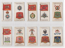 PLAYER'S SET:  BADGES & FLAGS OF BRITISH REGIMENTS  (GREEN BACKS)   1903