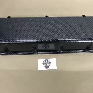 Moroso 68426 Carbon Fiber Valve Cover Tall Big Block Chevy Grey/Black - Picture 1 of 14