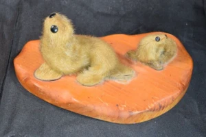 Sellos de piel de animales reales de peluche de recuerdo de colección sellos en miniatura cachorro figuras raras - Imagen 1 de 13