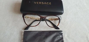 Versace Braun Schildpatt / Gold Katzenbrille Brillengestell. Mod.3292 108. - Bild 1 von 10