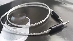 Auriculares con cable auxiliar de audio macho de 1 ft 8n occ plateado de 3,5 mm a 3,5 mm - Imagen 1 de 4