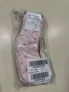 J Crew Crewcuts Kinder Mädchen kleine 8-12 Socken 3 Paar Sporthosen pink neu!! - Bild 1 von 4
